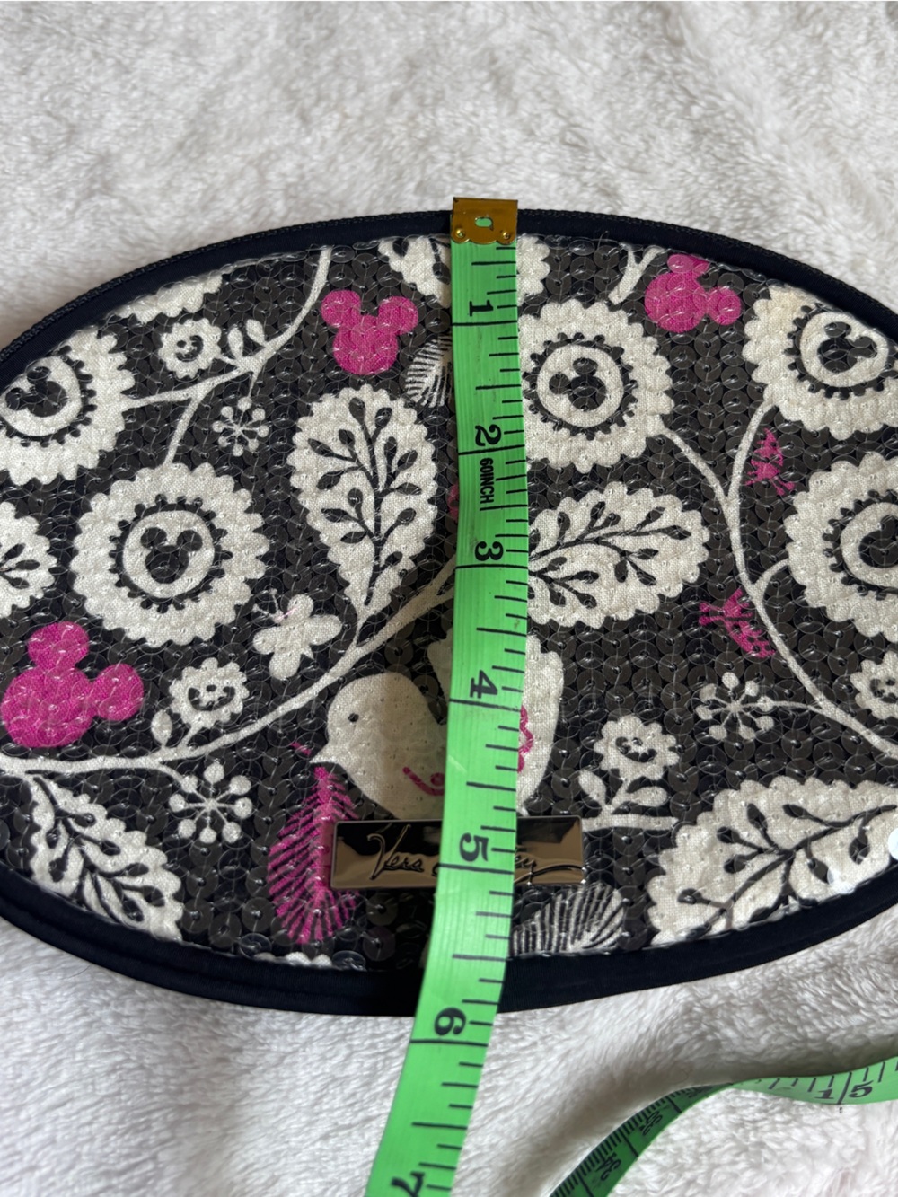 Vera Bradley Disney Mickey Meets Birdie Shimmer Sequin Crossbody Bag - Picture 8 of 9